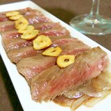 簡単赤ワインソースで❀牛肉のタリアータ